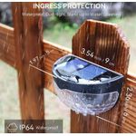 product_image_name-Generic-Ensemble De 4 Appliques Murales Solaires Pour Extérieur,Applique Murale  éclairage De Cour Et D'escalier, Idéal Pour Terrasses, Clôtures Et Jardins. Éclairage Extérieur De la Cour-3