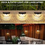 product_image_name-Generic-Ensemble De 4 Appliques Murales Solaires Pour Extérieur,Applique Murale  éclairage De Cour Et D'escalier, Idéal Pour Terrasses, Clôtures Et Jardins. Éclairage Extérieur De la Cour-7