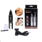 product_image_name-Generic-Geemy Tondeuse à moustache et à barbe professionnelle 2 en 1 pour homme, appareil électrique sans fil à piles. Tondeuse à barbe et à moustache. FF-1