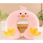 Coussin de Voyage de Cou en Forme de U Canard Kawaii