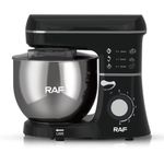 Batteur sur socle électrique pour la cuisson 6 vitesses avec fonction Pulse Mixeur avec bol mélangeur en acier inoxydable de 6L, crochet pétrisseur, fouet et batteur Accessoires en option Extracteur de jus, hachoir à viande