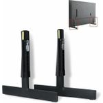 Generic Support Pied TV Universel pour Écrans LED/LCD - Compatible 70 à 75 Pouces - Noir - image 2