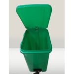 Generic Poubelles bac à pédale 40lt verte - image 2
