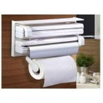 product_image_name-Generic-Distributeur De Papier Triple Pour Essuie-tout, Papier D'Aluminium Et Film Alimentaire-1