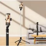 Generic Perche à selfie Bluetooth de 1,7 m avec trépied et lumière - R1S-L - image 2