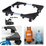 Generic Support Mobile 360° Pour Bouteille De Gaz Et Distributeur D'eau - image 2
