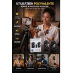 Micro Microphone Sans Fil F11-2 – Qualité Audio Pro pour vos Créations - image 2