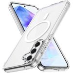 Coque Transparente MagSafe Compatible pour Samsung Galaxy A37 Avec 1Antichoc- Transparent