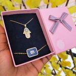 product_image_name-Fashion-Bijoux chaîne femme fatima doré 2en1 chaîne bracelet pendentif ensemble bijoux accessoire femme inox luxe mode stylé femme cadeau femme coffret cadeau anniversaire femme fête mere Saint Valentin Mariage amour cœur -2