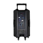 Jiepak D15 Enceinte Bluetooth Portable + 2 Micros + 1 Télécommande + 1 Chargeur - Noir - image 2