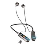 CALUS  Écouteurs Bluetooth tour de cou avec écran LED et haut-parleurs intégrés