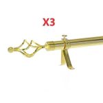 Generic Magnifique Tringle à Rideaux 1m20 Extensible à 2m - Or - image 2