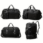 product_image_name-Fashion-Nouveau sac de fitness unisexe, sac de voyage pliable avec compartiment à chaussures, sac de sport, sac de voyage-2