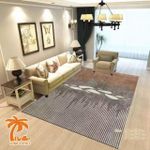 Belle BNEST 160*220cm Tapis Salon-gris-blanc
