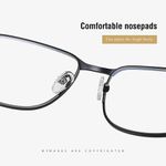 product_image_name-Mode-Lunettes D’ordinateur Bloquant La Lumière Bleue Montures De Lunettes Métalliques - Noir Mat-5