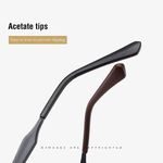 product_image_name-Mode-Lunettes D’ordinateur Bloquant La Lumière Bleue Montures De Lunettes Métalliques - Noir Mat-6