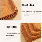 product_image_name-Generic-Ensemble de 4 - plateaux à grain de bois, assiettes à fruits, assiettes de dîner - Grain de bois foncé-7