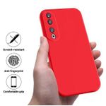Coque En Silicone Compatible Pour HONOR 90 - ROUGE
