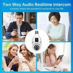 Generic Caméra de Surveillance V380 Pro Double Vision  – 4MP HD – Couverture 360° – Vision Nocturne Couleur - image 2