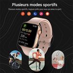 Generic Montre connectée S12 Pro Max 49 mm avec écran AMOLED 2,3", appels Bluetooth et lot de 7 bracelets – Compatible Android et iOS - image 4