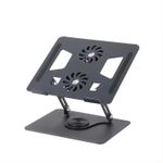 Generic Support pour ordinateur (Noir) avec 2 ventilateur de refroidissement - image 2
