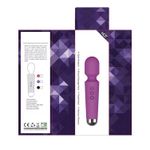 Generic Baguette de Massage Électrique Portable, Masseur Corps Étanche Multi Vibrations - image 2