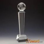 Generic Trophée de football en cristal - image 3