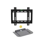 Generic Support Mural Fixe Compatible - TV - 14 à 42 Pouces + Support Mural DVD/Décodeur