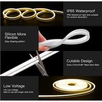 product_image_name-Generic-Ruban Néon LED Flexible 5 Mètres - Éclairage Homogène 12V avec Prise EU - Silicone Haute Qualité, Étanche IP65 - Pour Décoration Intérieure, Enseignes, Salons et Maquis-6