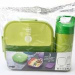 Generic Kit Lunch Box Enfant avec Gourde Assortie - Boîte à Repas Compartimentée