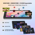 C Idea Tablette portable 7 pouces avec Android 16OS amélioré, Sim 8 256 Go avec stylet et écouteurs - image 2