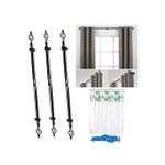 Generic Lot de 3 tringles 2 Metres Tringles - Porte Rideaux Extensible
