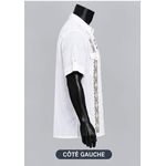Generic Chemise Homme - Manches Courtes Brodées - Blanche - image 4