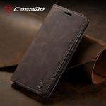 Etui à Rabat En Cuir -COMPATIBLE SAMSUNG A35  MARRON CAFE