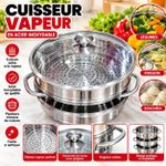 Cuisseur Vapeur en Acier Inoxydabl