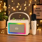 Generic Enceinte Bluetooth Karaoké – Avec Micro Sans Fil et Lumières LED - image 2