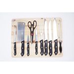 product_image_name-Cuisine-SET Ensemble De Couteaux 11 Pièces - Noir / Argent-2