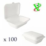 Lot De 100 Assiettes Jetables - Blanc