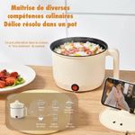Generic mini marmite électrique multifonction - Préparez vos repas facilement, même dans un espace réduit - image 6