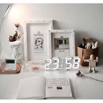 product_image_name-Generic-Grande 3D LED Horloge Murale Numérique USB Design Moderne Décor À La Maison Salon Date Température Calendrier Table Alarme-2