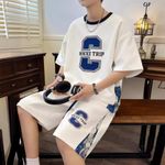 T-shirt + Short pour homme - Blanc