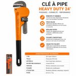 Generic Clé à Pipe Heavy Duty 24" (610 mm) – Clé Stillson Professionnelle - image 2