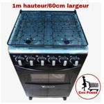 YUCEL Gazinière 4 Feux Avec Four A 2 Niveau- Avec Couvercle - image 2