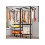 Generic Porte Mentaux ,Sèche-Linges Et Garde Linge 3 En 1 -Noir