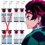 product_image_name-Fashion-BOUCLES D'OREILLES OTAKU DEMON SLAYER - Tanjiro Kamado Hanafuda Cosplay-2