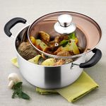 product_image_name-Generic-Marmite GPED QT avec couvercle, en acier inoxydable, idéale pour les soupes, les pâtes et les légumes. Compatible induction et tous feux, robuste et dotée de deux poignées. Lavable au lave-vaisselle.-1