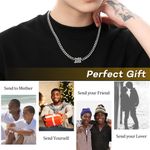 product_image_name-ARHANORY-Colliers pour homme Hip Hop M Pendentif Chaîne à maillons - Argent-8