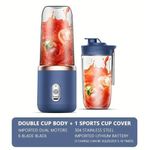 product_image_name-Generic-400ML Mélangeur Rechargeable Portable Avec Tasse Supplémentaire4-2