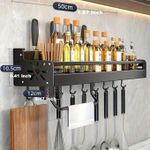 Generic Etagère De Rangement Murale Multifonctionnelle BeSy Pour Noir NJ - image 2