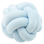 Mika Coussin Décoratif en Forme de Nœud bleu claire